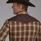 Roper 2107 Tobacco Plaid (Brown) - Men's Western Shirt
