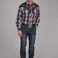 Roper 2109 Red Plaid (Black) - Men's Western Shirt