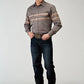 Roper 1965 Border Stripe (Grey) - Men's Western Shirt