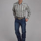 Roper 2114 Multi Stripe (Grey) - Men's Western Shirt