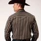 Roper 1890 Chocolate Stripe (Brown) - Men's Western Shirt