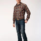 Roper 1885 Multi Plaid (Brown) - Men's Western Shirt