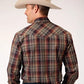 Roper 1885 Multi Plaid (Brown) - Men's Western Shirt