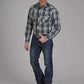 Roper 2105 Plaid Yokes (Grey) - Men's Western Shirt
