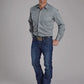 Roper 2112 Tone On Tone (Grey) - Men's Western Shirt