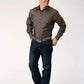 Camisa Vaquera Roper Floral Tone (Gris) - Hombre