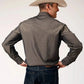 Camisa Vaquera Roper Floral Tone (Gris) - Hombre