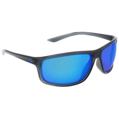 Gafas de sol rectangulares Nike Adrenaline gris oscuro/azul 66/15/135