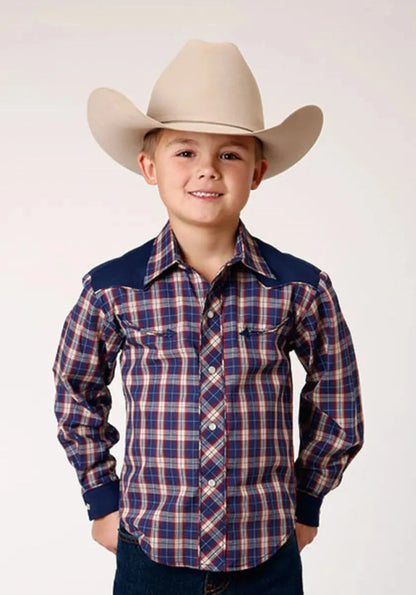 Camisa vaquera Roper Little Trailblazer (azul) para niño