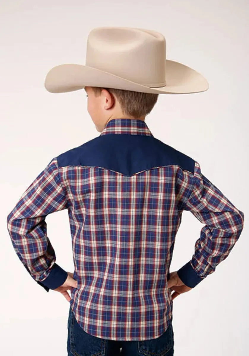 Camisa vaquera Roper Little Trailblazer (azul) para niño