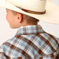 Roper Bluebird Ridge (Brown) - Boy's Western Shirt