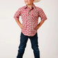 Roper Cherry Blast (Red) - Boy's Western Shirt