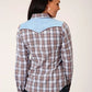 Roper 1634 Fancy Applique (Blue) - Women's Western Shirt