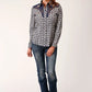 Roper 1709 Small Plaid (Blue) - Women's Western Shirt