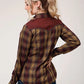 Roper 1205 Fancy Applique (Brown) - Women's Western Shirt