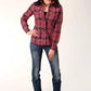 Roper 820 Fancy Yoke Plaid (Red) - Women's Western Shirt