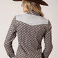 Roper 1199 Teardrop Print (Grey) - Women's Western Shirt