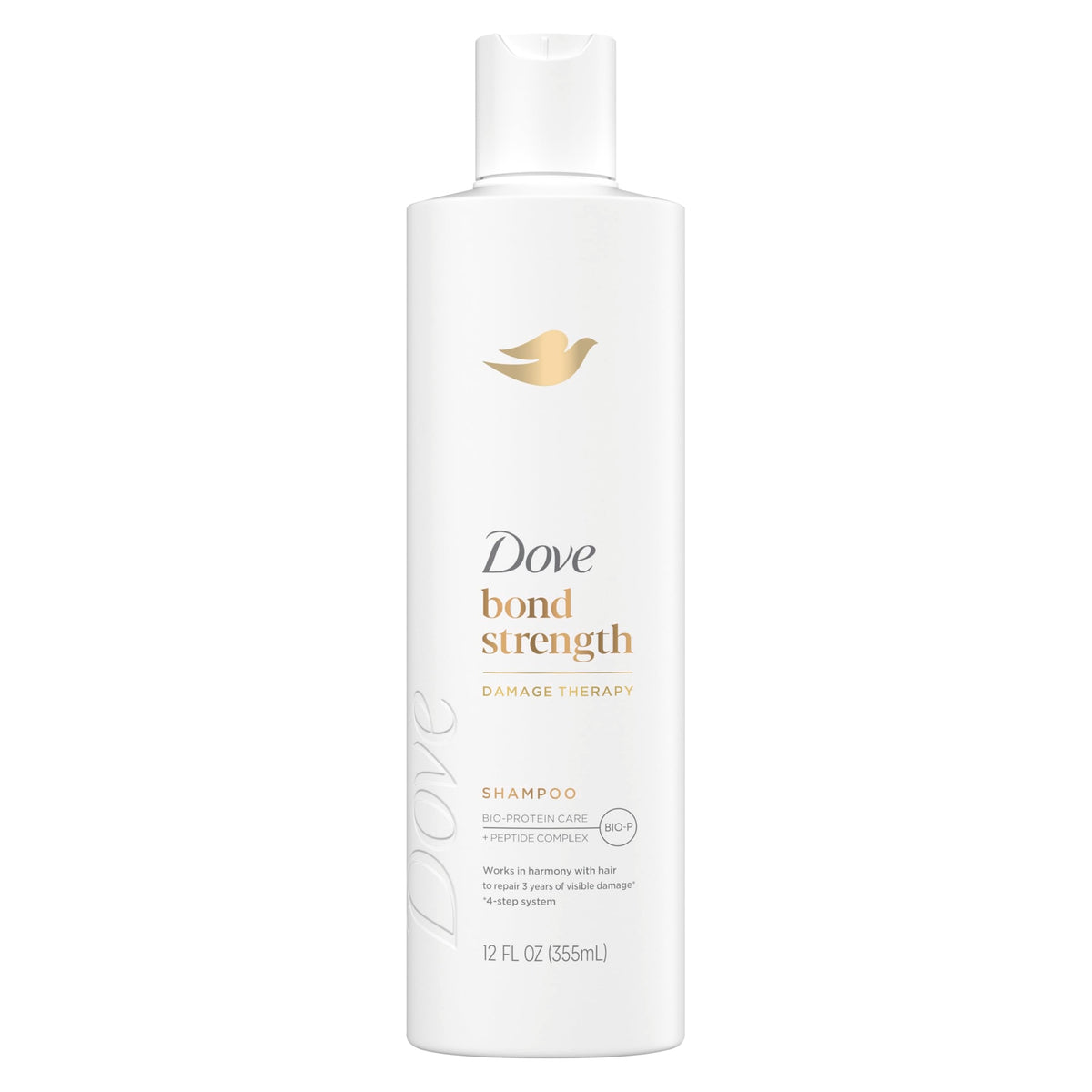 Champú Dove Bond Strength para Cabello Químicamente Dañado con Tecnología Bio-Protein Care y Peptide Complex 12 fl oz