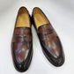 Mocasín Penny de piel de becerro de la colección C - Marrón