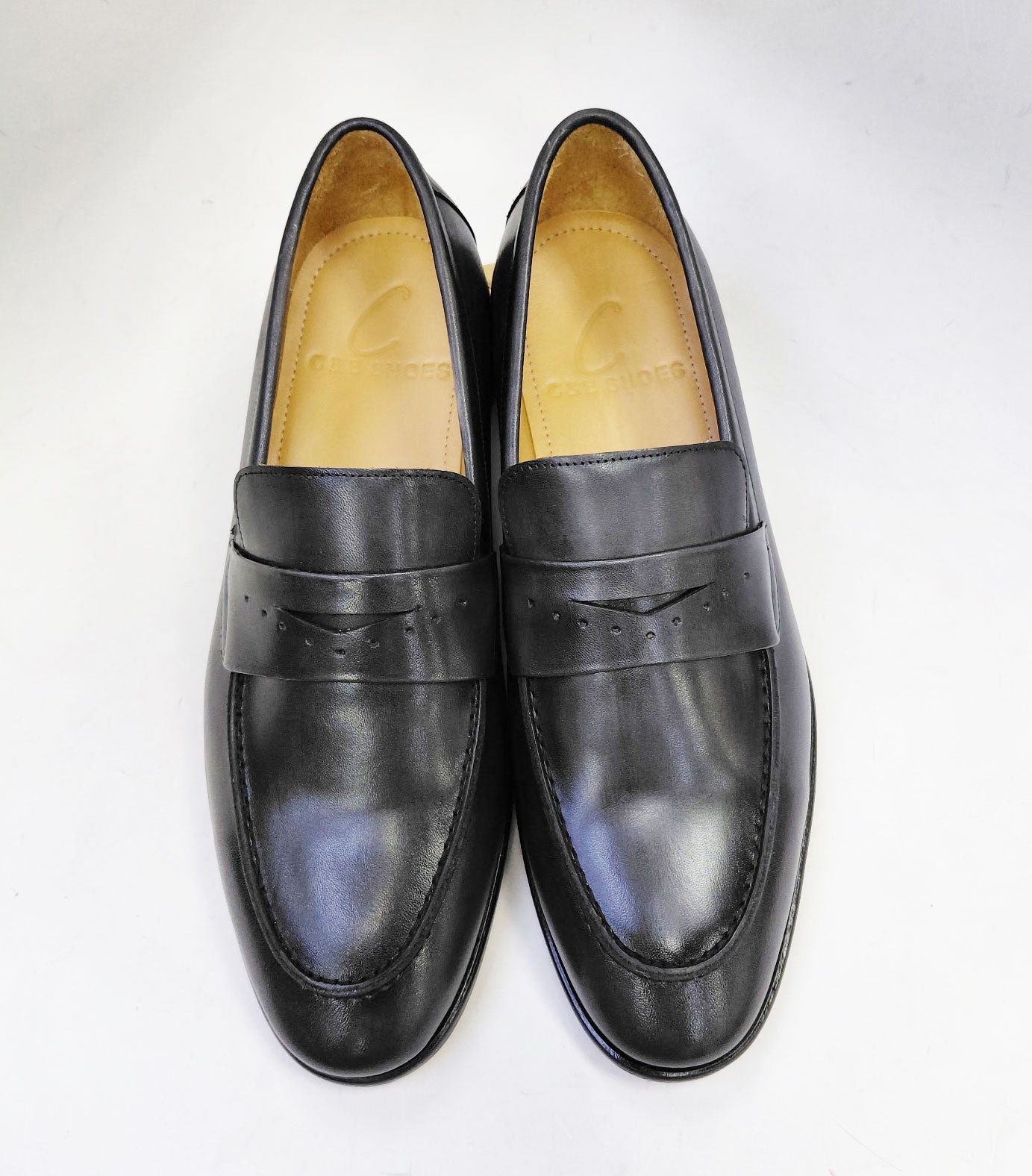 Mocasín Penny de Piel de Becerro Colección C - Gris