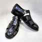 Sandalia de cocodrilo C Collection - Negro