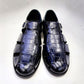 C Collection Crocodile Sandal - Blue