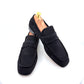 C Collection Suede Penny Loafer - Black