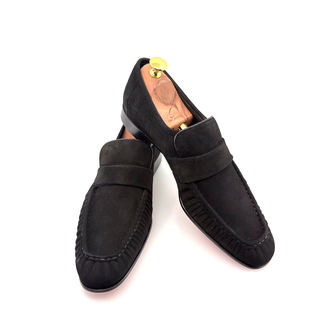 Mocasín de Ante Colección C - Negro