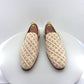 C Collection Printed Leather Loafer - Beige