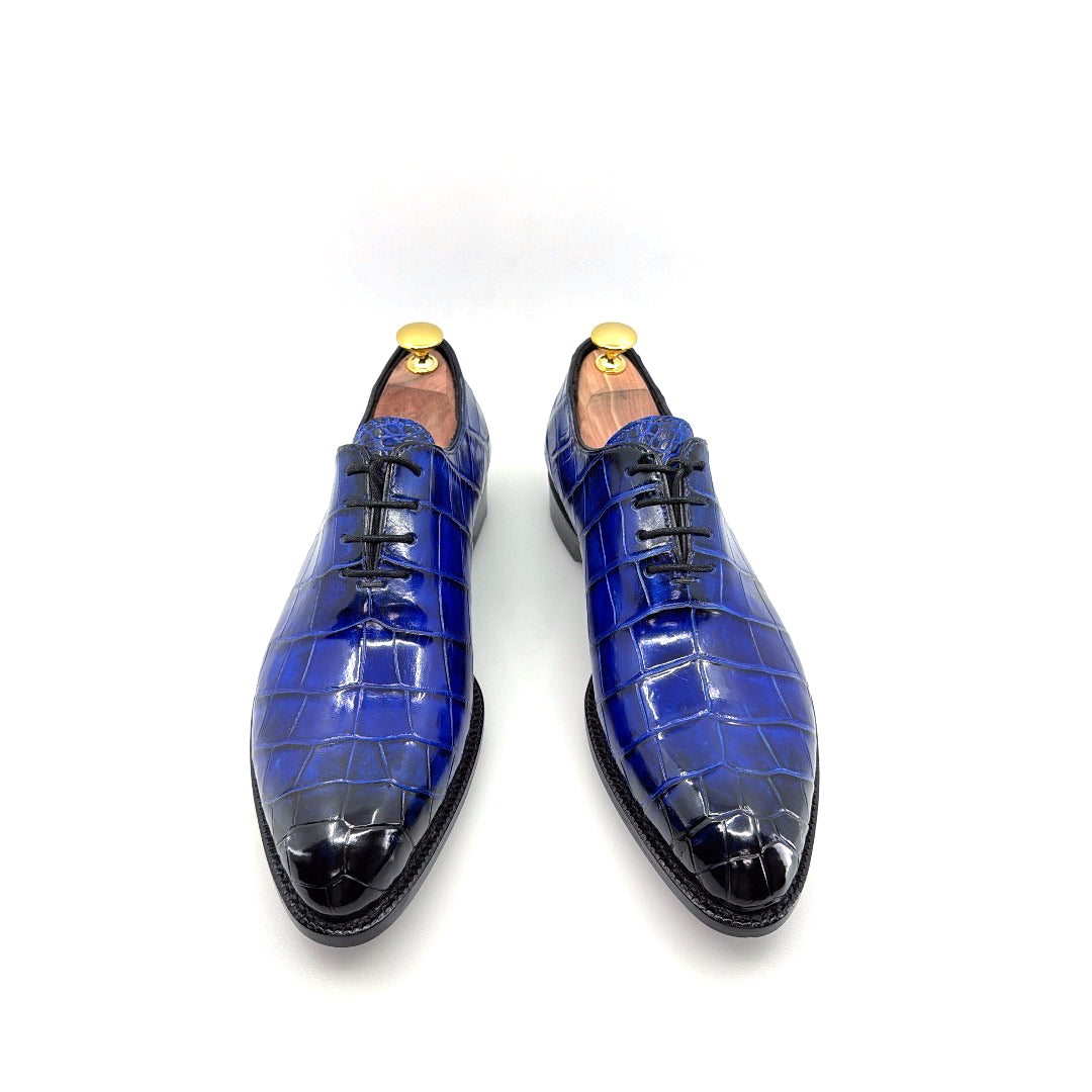 Maurice Georgia Alligator Oxford - Cobalto/Azul