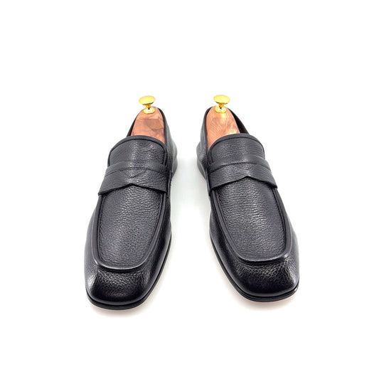 C Collection Deerskin Penny Loafer - Black