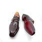 Maurice Raleigh Alligator Monkstrap Shoe - Brown