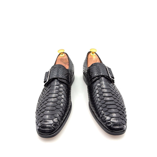 C Collection Python Print Monkstrap - Black