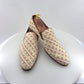 C Collection Printed Leather Loafer - Beige
