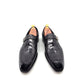 Maurice Sargeant Alligator Monkstrap - Black