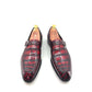 Maurice Sargeant Alligator Monkstrap - Burdeos