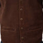 Roper Classic Suede Leather (Brown) - Men's Vest