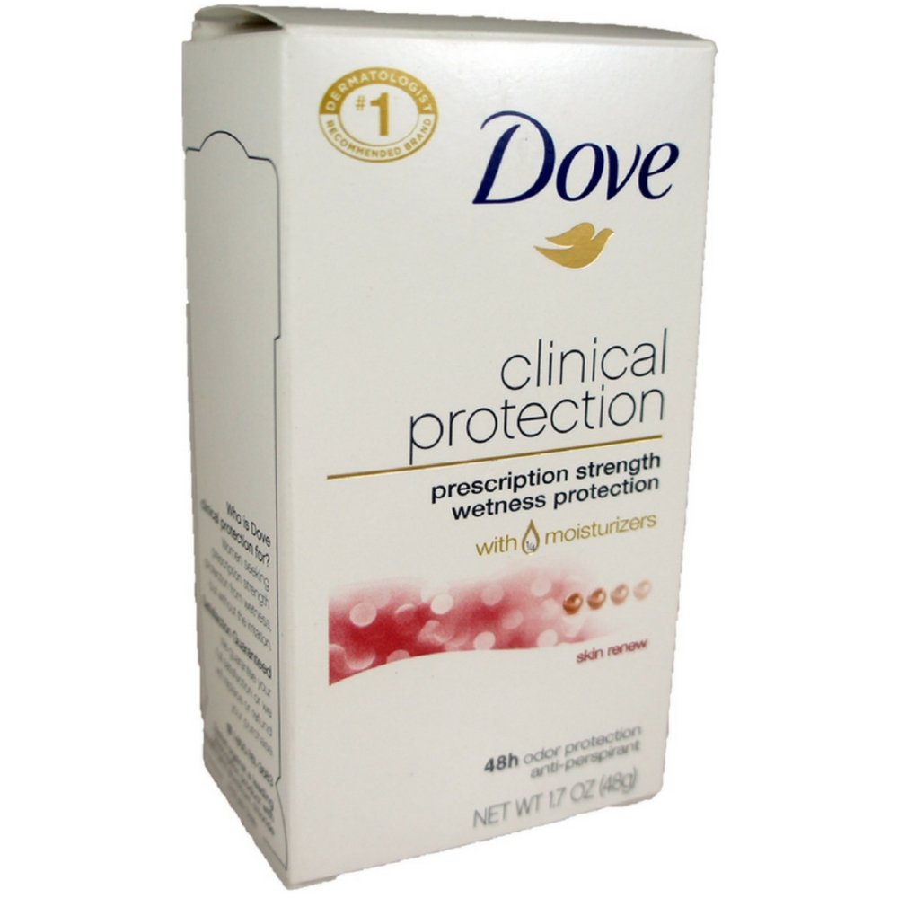Dove Clinical Protection Antitranspirante y Desodorante Skin Renew 48 g (Paquete de 4)