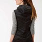 Roper Hooded Chevron Quilted Down Vest (Black) - Women's Vest