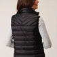 Roper Horizontal Quilted Down Vest (Black) - Women's Vest