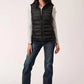 Roper Horizontal Quilted Down Vest (Black) - Women's Vest