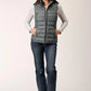 Roper Horizontal Quilted Down Vest (Grey) - Women's Vest