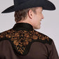 Roper 2260 Old West Embroidery (Brown) - Men's Western Shirt