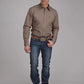 Roper 2221 Solid (Brown) - Men's Western Shirt