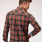 Roper 1853 Dobby Plaid (Marrón) - Camisa Vaquera de Hombre