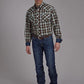 Roper 2169 Horseshoe Dobby (Brown) - Men's Western Shirt