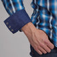 Roper 2173 Aztec Dobby (Blue) - Men's Western Shirt