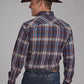 Roper 2176 Arrow Dobby (Brown) - Men's Western Shirt