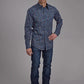 Roper 2172 River Paisley (Blue) - Men's Western Shirt
