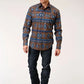Roper 1265 Chocolate Aztec Print (Brown) - Men's Western Shirt